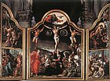 Bernaert Van Orley Canvas Paintings - Altarpiece of Calvary